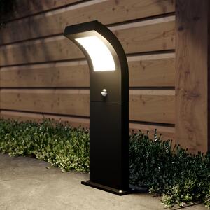 Arcchio Advik bornă luminoasă LED, 60 cm, antracit, senzor, IP54, Negru, Aluminiu, Modern