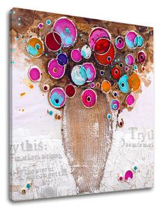 Tablou canvas VASE WITH FLORI 1 parte - 70x70 cm