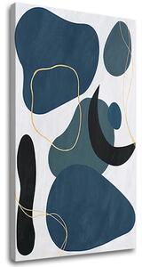 Tablou canvas TYRKYS ABSTRACT 002 - 40x60 cm