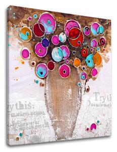 Tablou canvas VASE WITH FLORI 1 parte - 50x50 cm