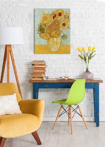 Tablou canvas Vincent van Gogh - Vază cu douăsprezece floarea-soarelui - 70x90 cm