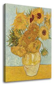 Tablou canvas Vincent van Gogh - Vază cu douăsprezece floarea-soarelui - 40x50 cm
