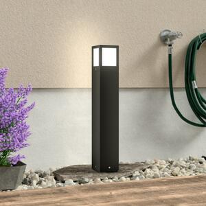 FARO BARCELONA Lampă de trotuar Onze, design modern, gri închis, Negru, Metal, Modern