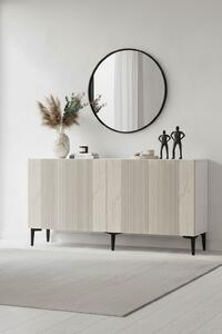 Corsa komód, fehér-travertin, 150 cm