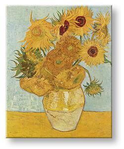 Tablou canvas Vincent van Gogh - Vază cu douăsprezece floarea-soarelui - 40x50 cm