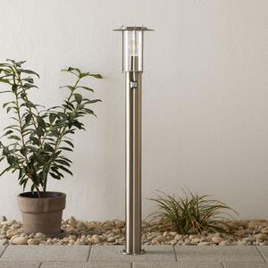 Brilliant Bornă luminoasă York, oțel inoxidabil, senzor de mișcare, IP44, Metalic, Metal, Modern