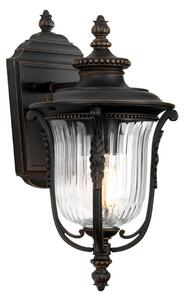 Elstead Felinar de perete Luverne exterior, Ø 17,8 cm, reglabil, Bronz / Alamă Veche, Metal, Antichitate, Felinar