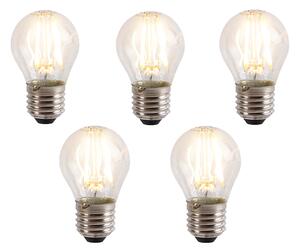 Set de 5 becuri LED E27 reglabile în 3 trepte P45 5W 700 lm 2700K