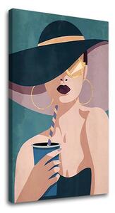 Tablou canvas WOMAN IN A HAT 002 - 40x60 cm