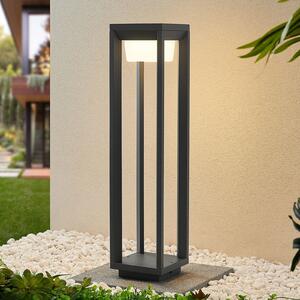 PRIOS Bornă luminoasă LED Gamion, 60 cm, antracit, metal, IP54, Gri, Metal, Modern