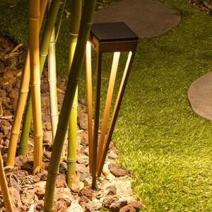 Torță LED solară Tinka, înălțime 52 cm, corten