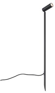 Spot negru 80cm incl. LED reglabil IP65 incl. Cablu și ștecher - Carl
