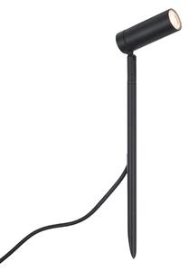 Spot cu țăruș negru 40cm incl. LED reglabil IP65 incl. cablu și ștecher - Carl