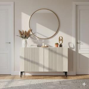 Corsa komód, fehér-travertin, 120 cm – TR555CHM1412