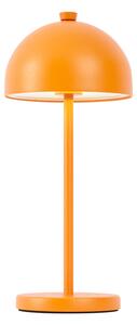 Lampă de masă portocalie, cu LED, IP54, reîncărcabilă, cu stație de încărcare - Squirrel