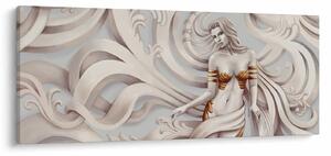 Tablou - Zeița motiv floral (120x50 cm)