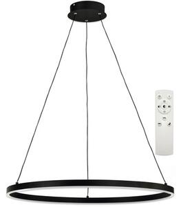 Pendul cu LED integrat Saturn 30W 3000 lumeni 3000-6500K, cu telecomandă, negru