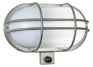 K.S. Verlichting Sonn lumina de perete în aer liber cu senzor mișcare, reglabil, Gri, Metal, Maritimă