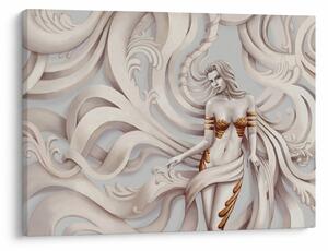 Tablou - Zeița motiv floral (70x50 cm)