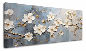 Lumea florală pe pânză Armonie de culori - 50x100