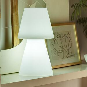 Newgarden Lola lampă LED masă, acumul, RGAA, 45 cm, reglabil, Alb, Plastic