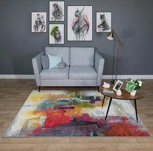 Covor Dreptunghiular Living Dormitor, Kolibri Abstract 11398 120, Multicolor Multicolor, Dreptunghi, 200 x 300