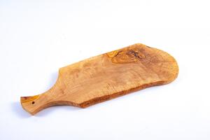 Platou servire Napoli din lemn de maslin cu maner 70 cm