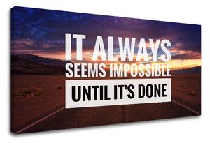 Motivațional Tablou de perete despre perseverență_001 - 40x80 cm