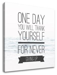 Motivațional Tablou de perete despre perseverență_003 - 30x30 cm