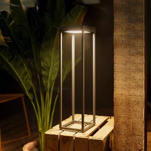 Sigor Lumină solară Numove LED, gri grafit, înălțime 52,5 cm, reglabil, Negru, Metal, Modern
