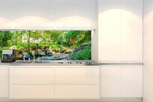 Fototapet pentru bucătărie - grădină botanică 180 x 60 cm