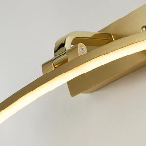Searchlight Santorini LED, lățime 40 cm, alamă, basculant, Auriu / Alamă, Camera de zi / sufragerie, Aluminiu, Modern