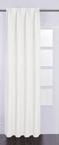 Draperie cu rejansă universală Solevito Canvas albă 140x280 cm
