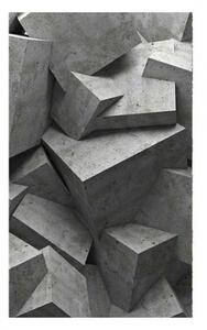 Fototapetă vlies blocuri de beton 3d 150 x 250 cm