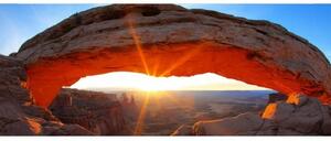 Fototapet panoramic vlies cu arc de munte 375 x 150 cm