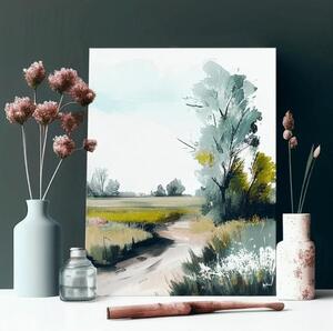 Peisaj pe pânză Călătorie spre o viață mai bună - 40x50 cm