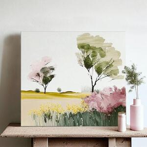 Peisaj pe pânză Ascultând tăcerea peisajului - 50x50 cm