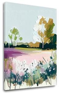 Peisaj pe pânză În floare de primăvară - 40x50 cm