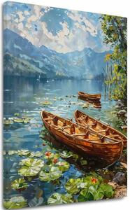 Peisaj pe panza pictura Romance într-un cuplu | finisată de mâna artistului - 40x60 cm