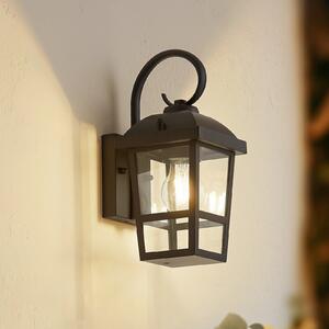 Lindby Aplică pentru exterior Eloane, negru, oțel inoxidabil, 29 cm, reglabil, Negru, Oțel inoxidabil, Modern, Felinar