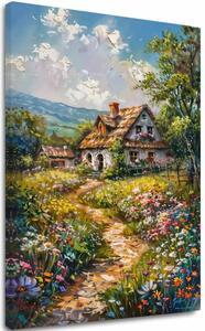Peisaj pictură pe pânză Călătorie spre un basm - 40x60 cm