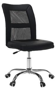 KONDELA Scaun de birou, negru/ crom, IDOR 2 NEW