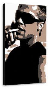 Tablou POP ART pictat manual Brad Pitt 1 bucată bp - 30x40 cm