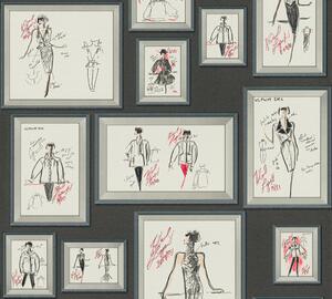 Tapet vlies pentru perete karl lagerfeld 37846-1