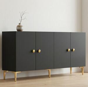 Simple komód, antracit, 180 cm