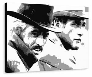 Tablou POP ART pictat manual Butch Cassidy 1 bucată bc - 100x70 cm