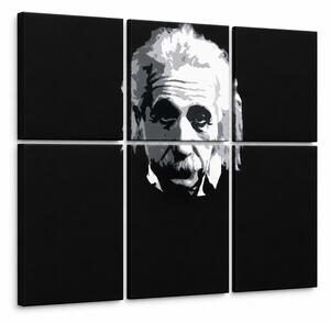 Tablou POP ART pictat manual Einstein 6 părți einstein - 90x60 cm