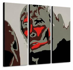 Tablou POP ART pictat manual Ian Brown 3 bucăți ibb - 60x40 cm