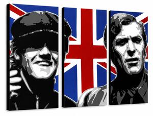Tablou POP ART pictat manual Italian Job 3 buc ij - 60x40 cm