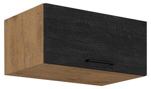 KONDELA Dulap superior, stejar lancelot/gri mat, VEGA 80 NAGU-36 1F